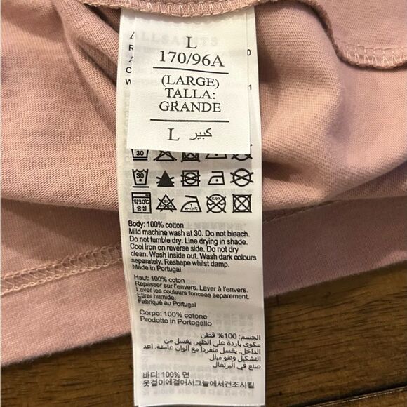 All Saints Revolve Cotton Coni Tank Top in Morning Mauve Size Large NEW 175.00 - Picture 8 of 14